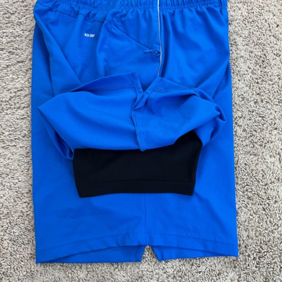 Xersion Shorts Mens L Blue Running Quick-Dry Athletic Gym Workout /w Inner Liner - Picture 5 of 12